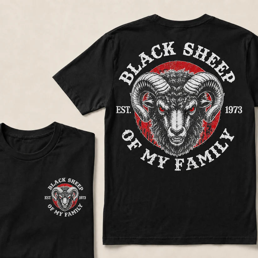 BLACK SHEEP OF MY FAMILY Custom Est.Year T-Shirt