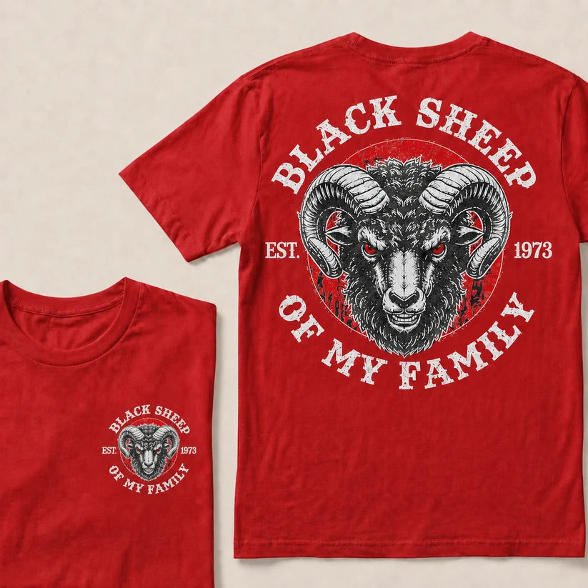 BLACK SHEEP OF MY FAMILY Custom Est.Year T-Shirt