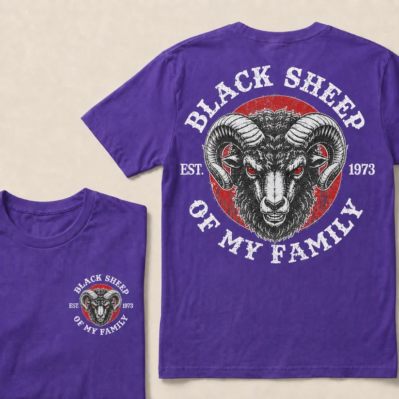 BLACK SHEEP OF MY FAMILY Custom Est.Year T-Shirt