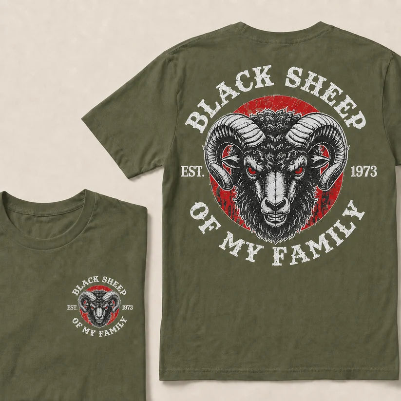 BLACK SHEEP OF MY FAMILY Custom Est.Year T-Shirt